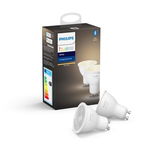 Kit 2 becuri smart led philips, soclu e27, putere 8.5 w, forma clasic, lumina toate nuantele de alb, alimentare 220 - 230 v, "000008718699673369"