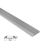 Capac pentru Profil aluminiu oval lat PT pentru banda LED & accesorii dispersor transparent - L:1m, KVD