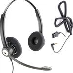 Casti Plantronics Entera HW111N cu microfon 201595-13, Negru