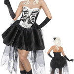 X202 Costum carnaval model anatomic schelet, 