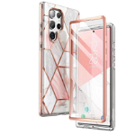 Husa Supcase Cosmo, Compatibila Cu Samsung Galaxy S22 Ultra, Protectie Completa 360 Grade, Marble