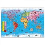 Puzzle in Limba Engleza si Poster Orchard Toys - Harta Lumii, Orchard Toys