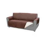 Husa de protectie pentru canapea, 2 locuri, poliester, maro, 125 cm x 175 cm