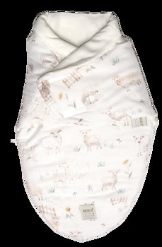 Sistem de infasare baby swaddle nature bamboo by amy din bambus, oite