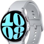 Galaxy Watch 6, LTE, 44 mm, Silver, Wi-Fi, Bluetooth, GPS, NFC, Rezistent la apa, Samsung