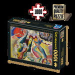 Puzzle Wassily Kandinsky - Puzzle adulți 1000 piese - Painting with Red Spot, D-Toys