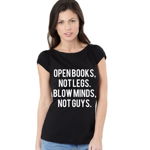 Tricou dama negru Open Books, theiconic