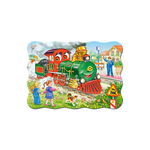 Puzzle 30 piese Locomotiva Verde 3433