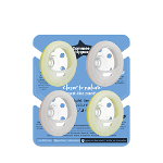 Suzeta de noapte Tommee Tippee Closer to Nature Breast like pacifier, 6-18 luni, Roz Galben, 4 buc, Tommee Tippee