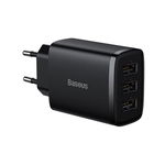 Incarcator de Priza 3xUSB, 17W - Baseus (CCXJ020101) - Black, Baseus