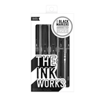 Markere negre The Ink Works - Set de 5 dimensiuni diferite, OOLY