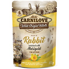 Carnilove Cat Pouch Rich in Rabbit With Marigold 85 g, Carnilove