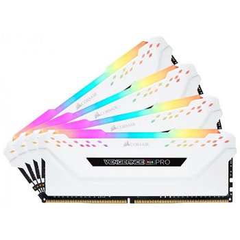 Memorie Corsair Vengeance RGB PRO White 32GB DDR4 3000MHz CL15 Quad Channel Kit
