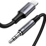 Cablu USB Ugreen Lightning - mini mufă 3,5 mm 1 m gri (70509), Ugreen