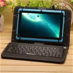 Husa Tableta 9.7 Inch Cu Tastatura Micro Usb Model X , Negru, MRG