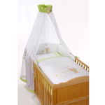 Lenjerie Bebe Teddy Bear Easy Baby, 100 x 135 cm, 4 piese, verde