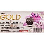 Saci menajeri 35 L 50 buc/ rola negri Gold Safir, AQAS