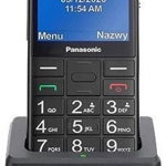 Telefon Mobil Panasonic KX-TU155 EXBN Single SIM, 2G, pentru seniori, buton SOS, Negru, Panasonic