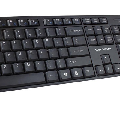 Kit Tastatura+mouse Serioux NK9800WR Wireless Negru