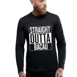 Bluza barbati neagra - Straight Outta Bacau, THEICONIC