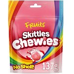 Skittles Fruit Chewies Bag - cu gust de fructe 137g, Skittles