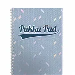 Caiet cu spirala Pukka Pads Glee A4, dictando, 200 pagini, albastru deschis