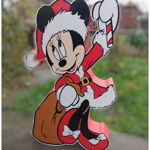 Figurina decorativa de Craciun, 90 x 50 cm, din poliestern expandat, Minnie, 