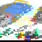 Set constructie Polesie - Vehicule, 128 piese, Polesie