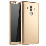 Husa full cover 360 folie sticla huawei mate 10 pro gold