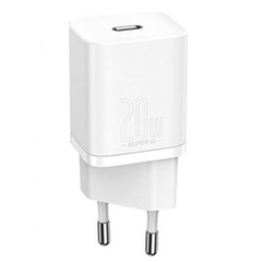 Incarcator Retea Baseus Speed Mini, 20W, 3A, 1 x USB-C, Alb CCFS-SN02, Baseus