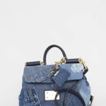 Dolce & Gabbana Small Sicily Patchwork Bag Light Blue