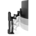 45-630-224 TRACE SINGLE MONITOR PANEL/CLAMP MATTE BLACK, Ergotron