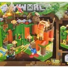 Set de constructie Minecraft My World cu lumina Led, 240 piese tip lego