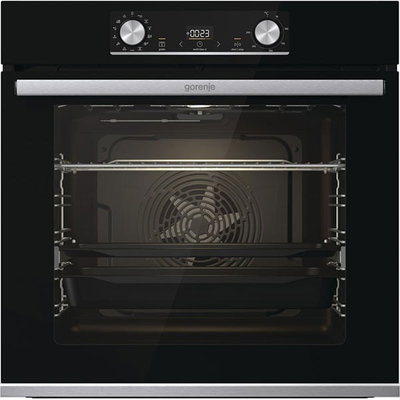 Cuptor incorporabil Gorenje BOSX6737E13BG, Clasa A, Capacitate 77 l, Electric, FastPreheat, ExtraSteam, AirFry (Negru), Gorenje