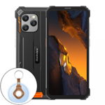 Telefon mobil Blackview BV8900 Pro Orange, 4G, 6.5 FHD 2.4K, 64MP, 16GB RAM (8GB + 8GB), 256GB ROM, Android 13, Helio P90, Localizare UWB, 10000mAh, NFC, Dual SIM, Blackview