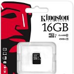 Card memorie Kingston Micro SDHC 16GB Clasa 10, UHS-I ver G2