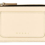 Marni Saffiano Leather Card Case IVORY