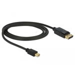 Cablu Delock, mini Displayport, Displayport, 1 m, Negru