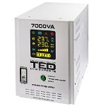 UPS 7000VA/5000W runtime extins utilizeaza patru acumulatori (neinclusi) TED UPS Expert TED001696, TED Electric