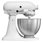 Mixer cu bol 4.3L, Classic, White - KitchenAid, KitchenAid