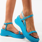 Sandale cu platforma dama Engros, model Millie , albastru, 