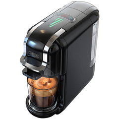 Espressor universal 5in1 HiBREW H2B, 19 bar, 1450W, 600ml, Thermoblock, Compatibil cu capsule Nespresso, Dolce Gusto, KCup, plicurile ESE si cafea macinata, negru