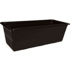 Jardiniera Carina, plastic, lungime 60 cm, maro