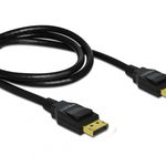 Cablu Delock, 2 x Displayport tata, 1m, Negru