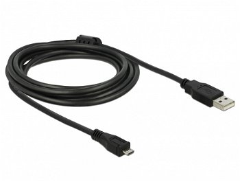 Cable USB2.0 -A male to USB- micro B male 3m 82336