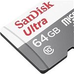 Card SanDisk Ultra MicroSDXC 64 GB clasa 10 UHS-I (SDSQUNR-064G-GN6TA), SanDisk