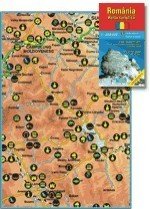 Harta pliata Romania turistica 70 x 100cm AMCO PRESS, AMCO PRESS