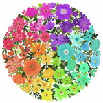 Puzzle Ravensburger - Cerc de flori, 500 piese