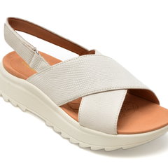 Sandale casual FLAVIA PASSINI galbene, 347973, din piele naturala, Flavia Passini