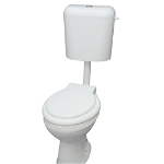 Set Combo WC + capac + rezervor, ceramica sanitara si plastic, alb